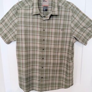 5.11 Tactical Green and Tan Plaid Shirt